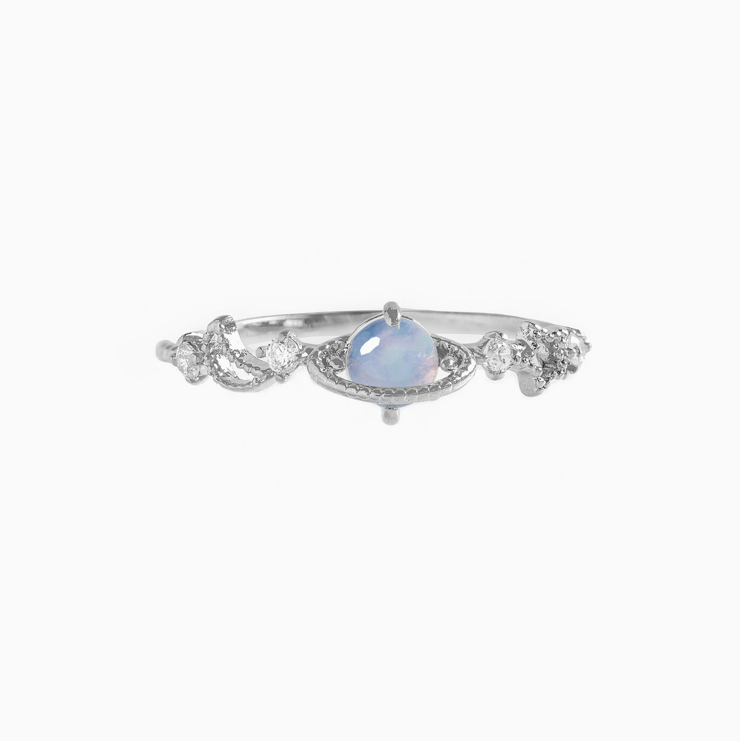 Coquette Silver Planet Stack Ring