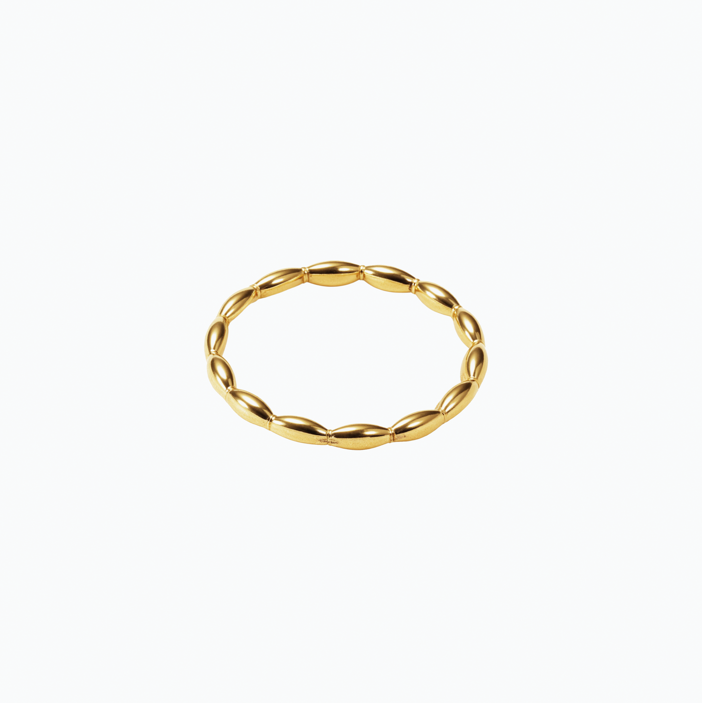 Gold Rice Bead Ring