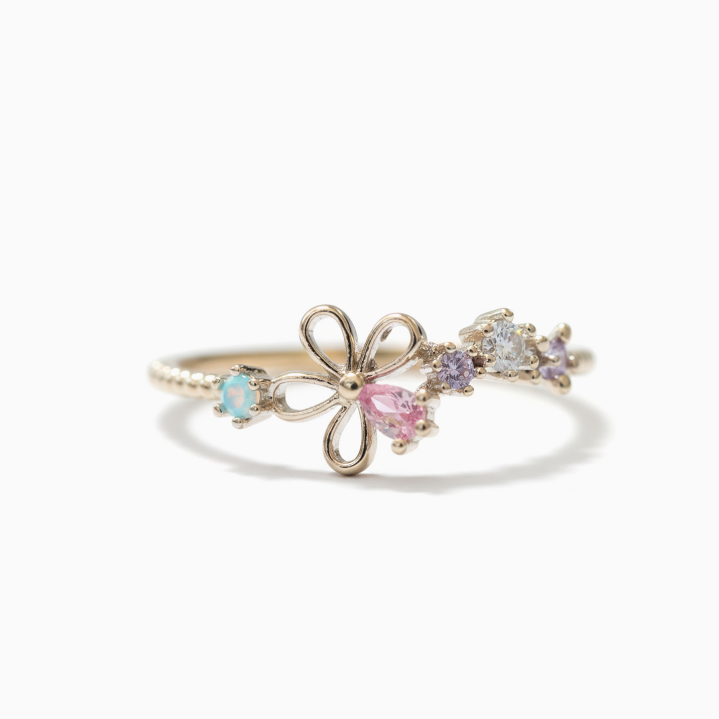 Pink Pastel Flora Ring