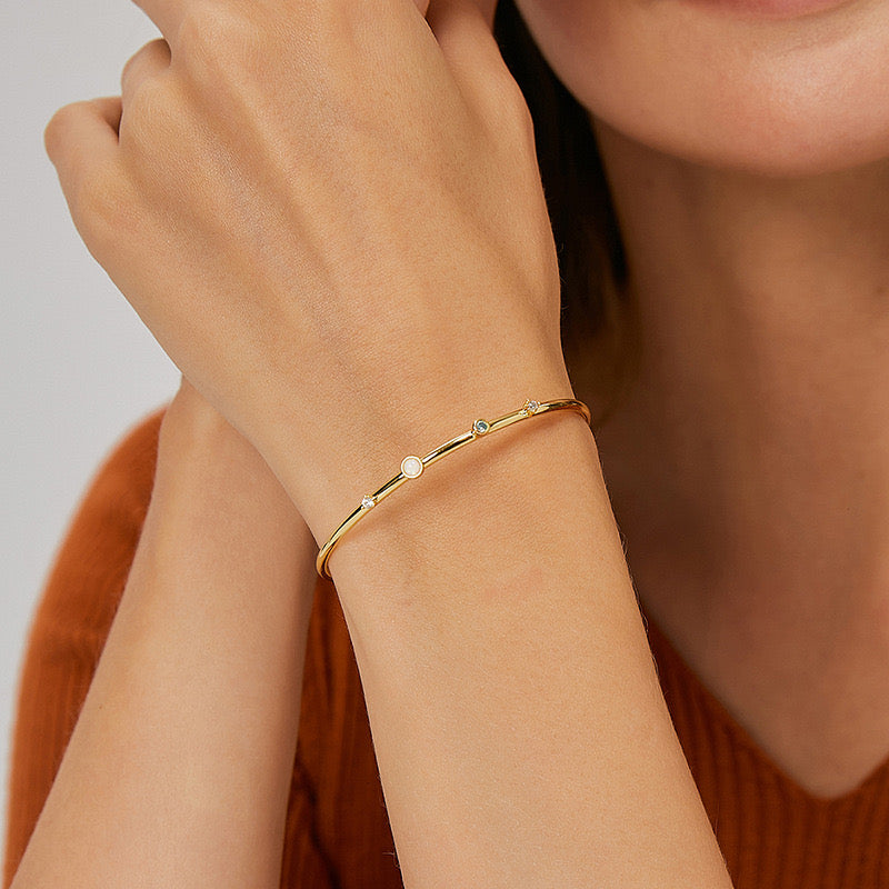 Dainty Zirconia Delicate 18k Bracelet