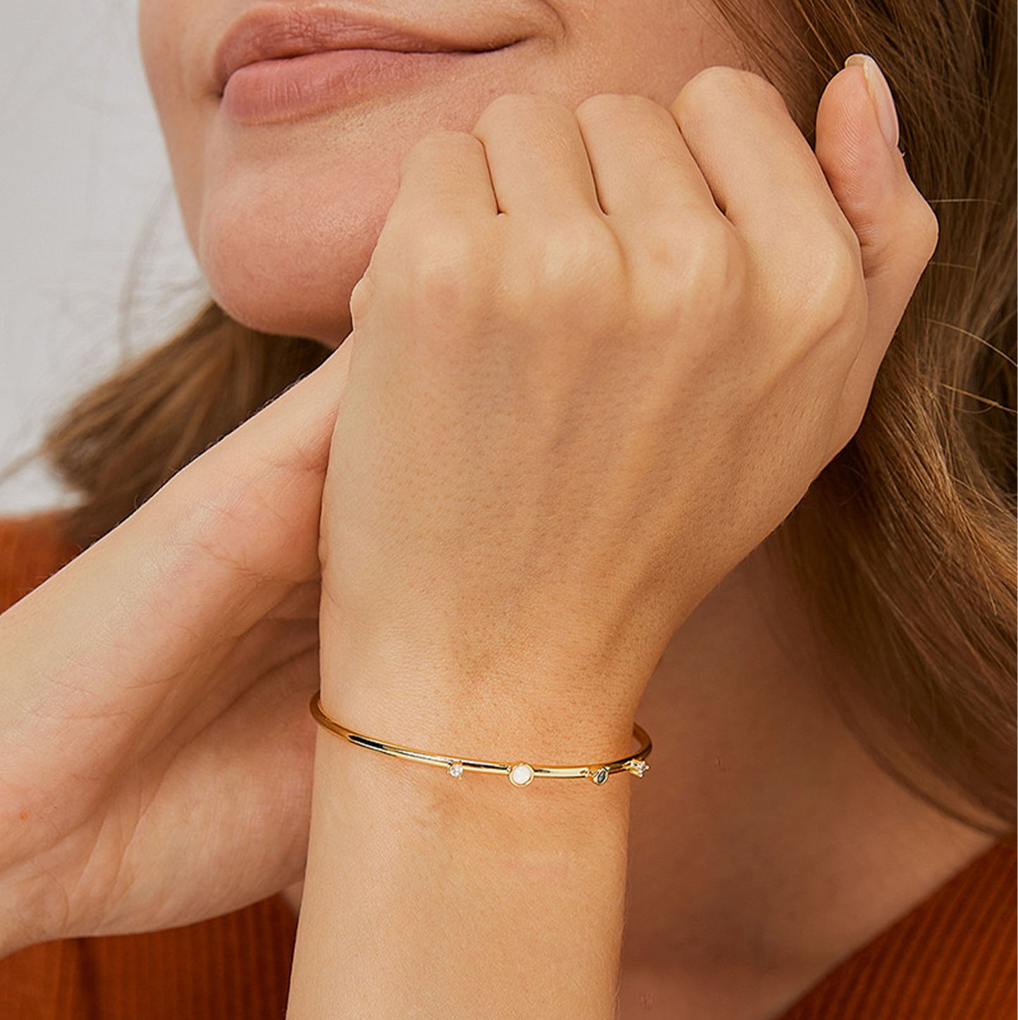 Dainty Zirconia Delicate 18k Bracelet