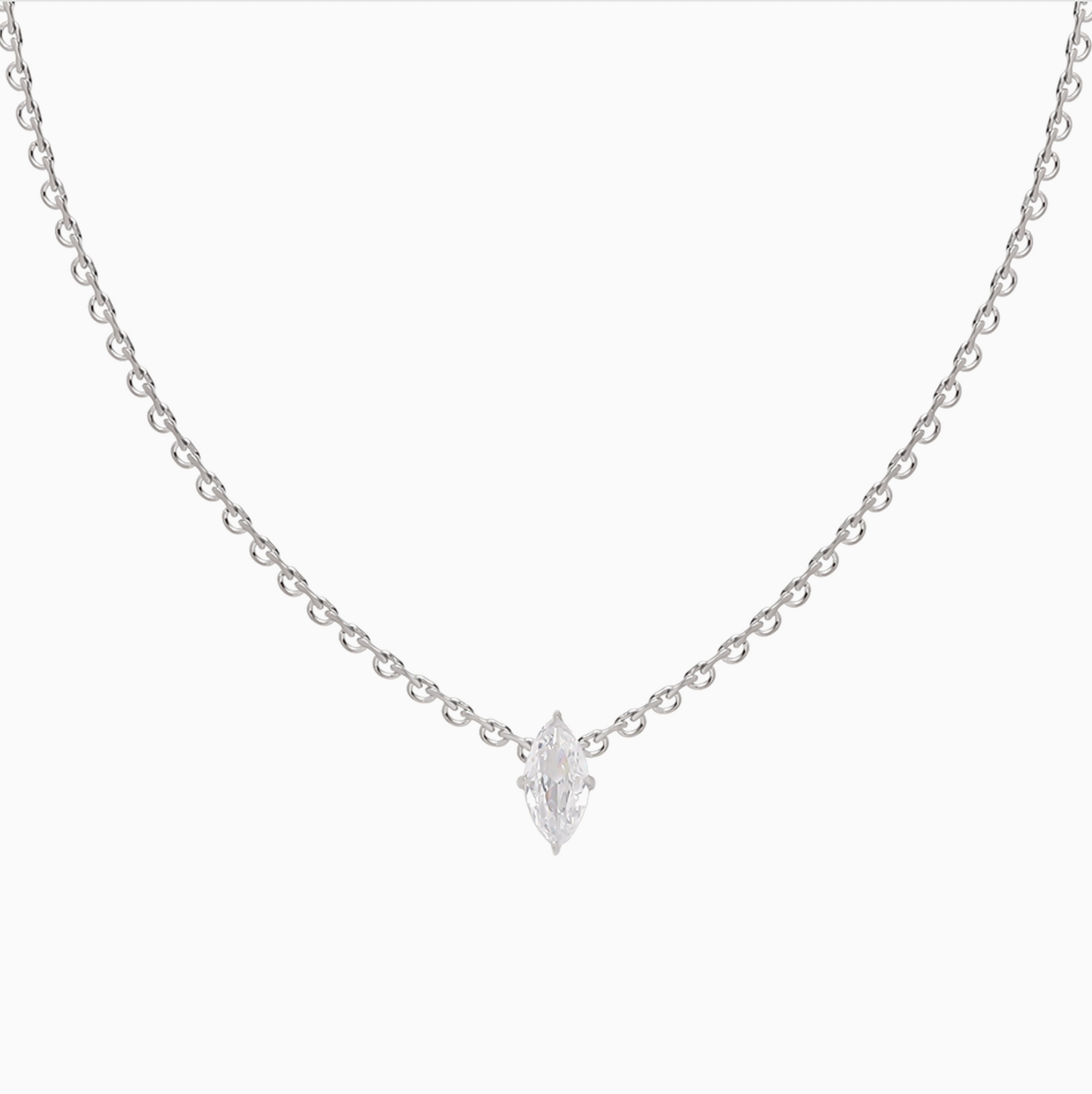 Silver Lace Coquette Stackable Necklace