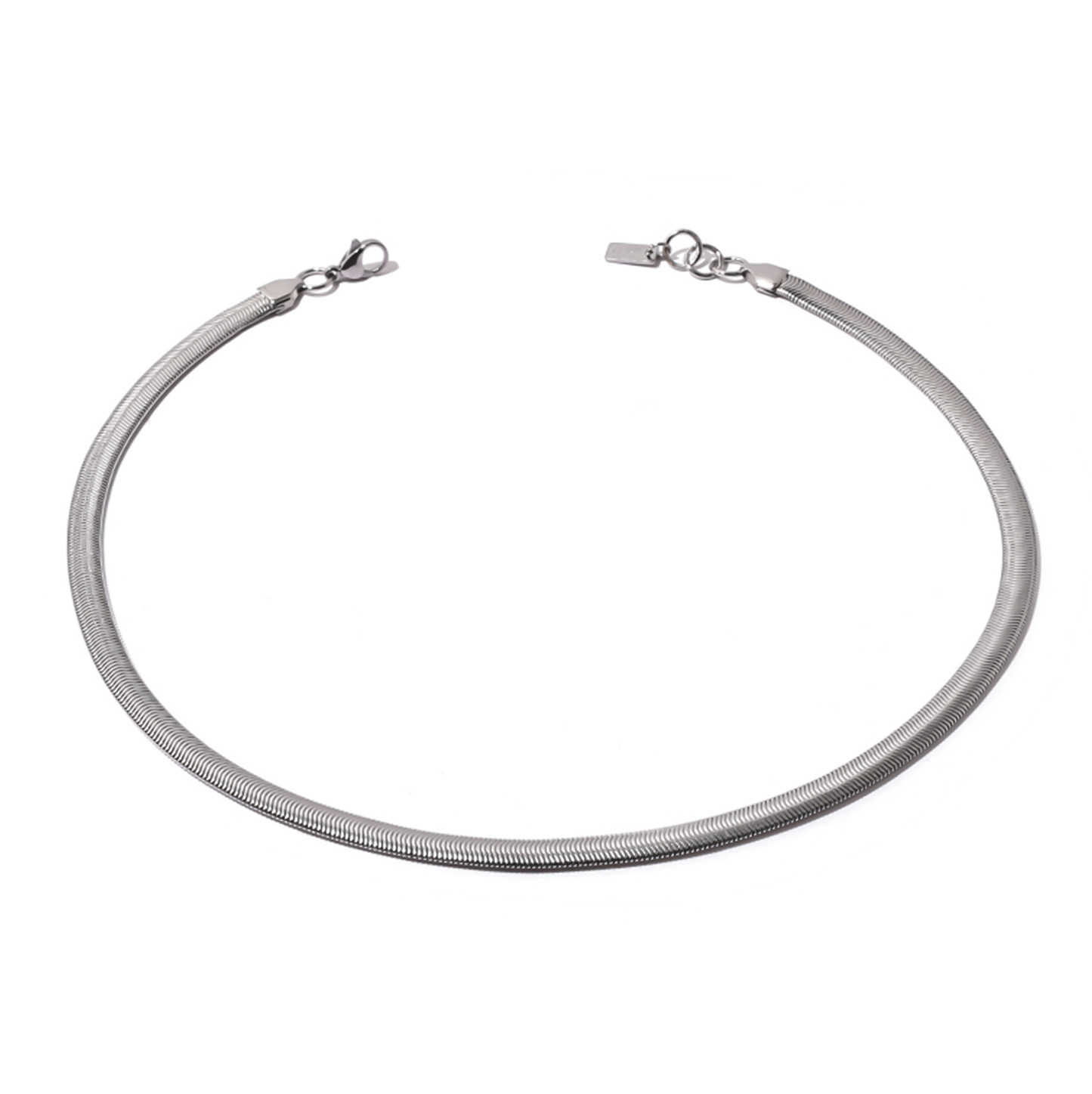 Silver Snack Minimalist Statement Necklace