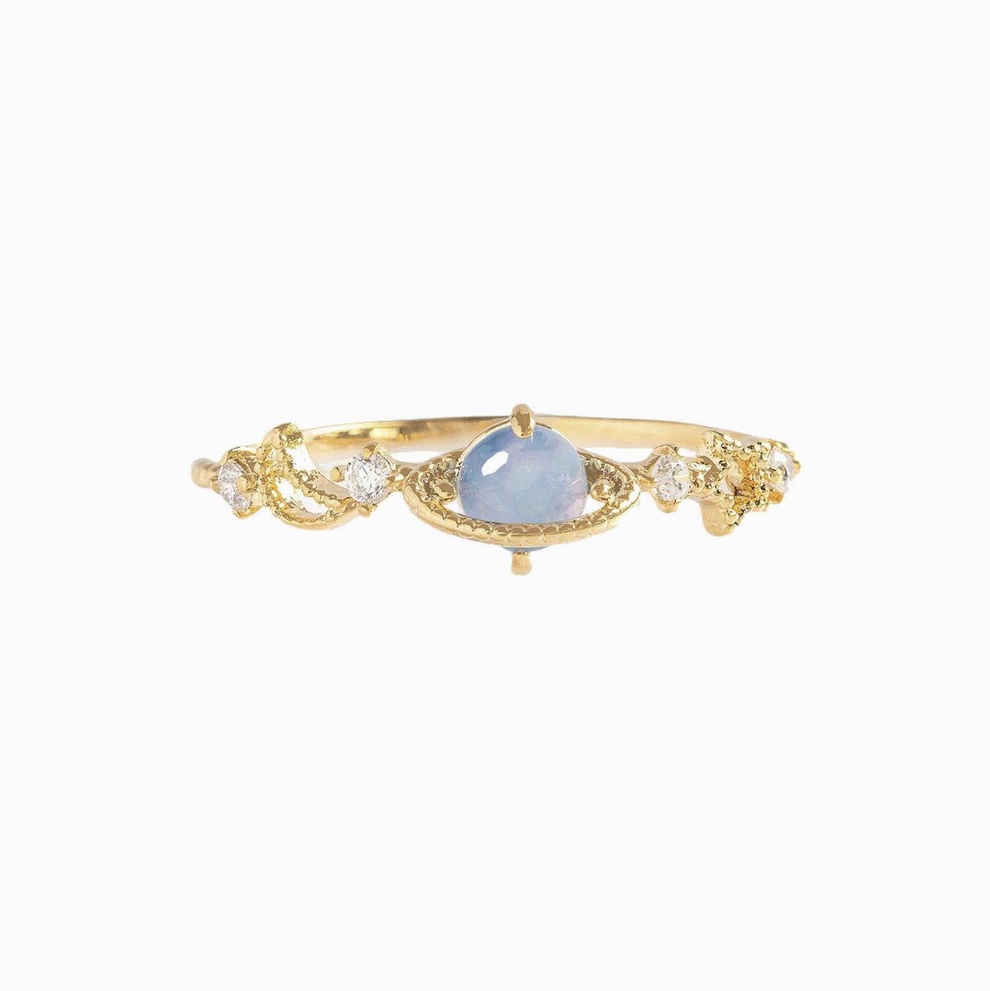 Coquette Silver Planet Stack Ring