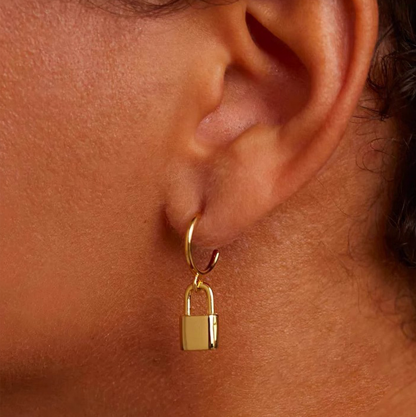 Silver Lock Mismatched Earrings