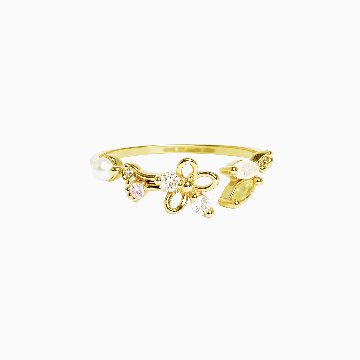 Blossom Moonbeam Coquette Ring