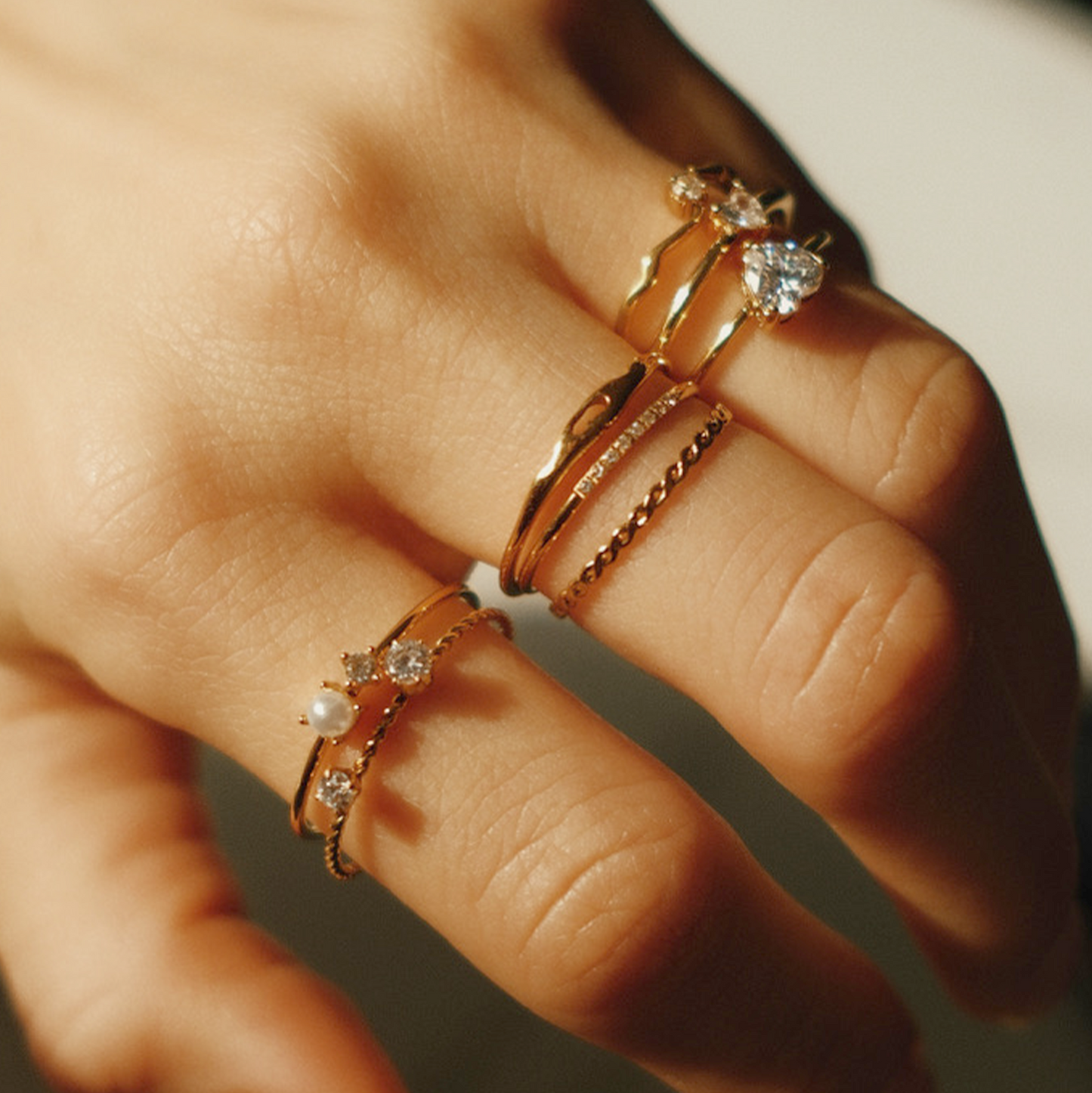 Twist Chain Gold Ring