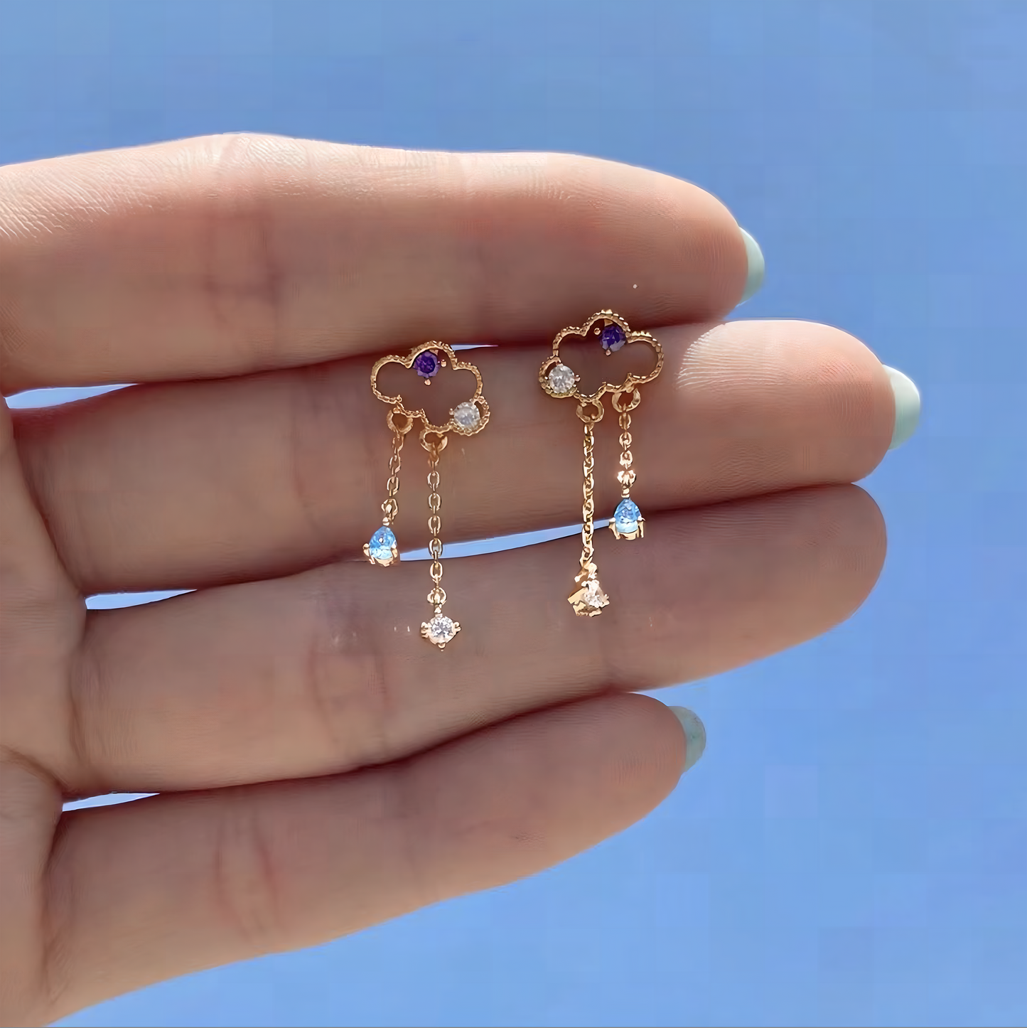 Coquette Cloud Drop Earrings
