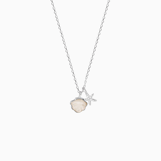 Silver Tiny Ocean Shell Necklace