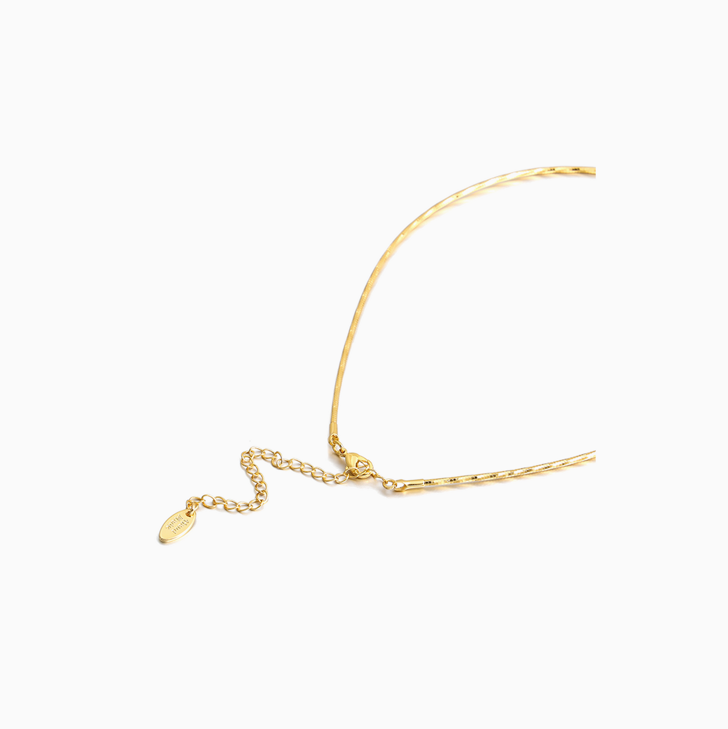 Gold-plated Winter Sweater Necklace
