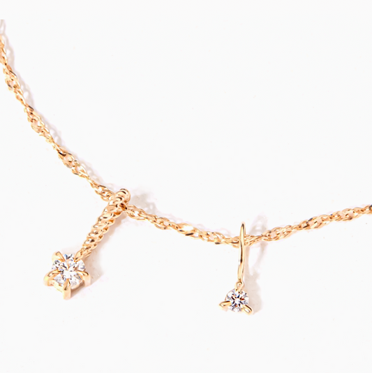 Celestial Jewelry 12 Gemstone Zirconia Birthstone Constellation Necklace