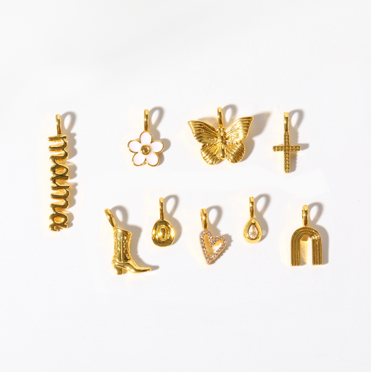 14k Gold Customized Cute Charms