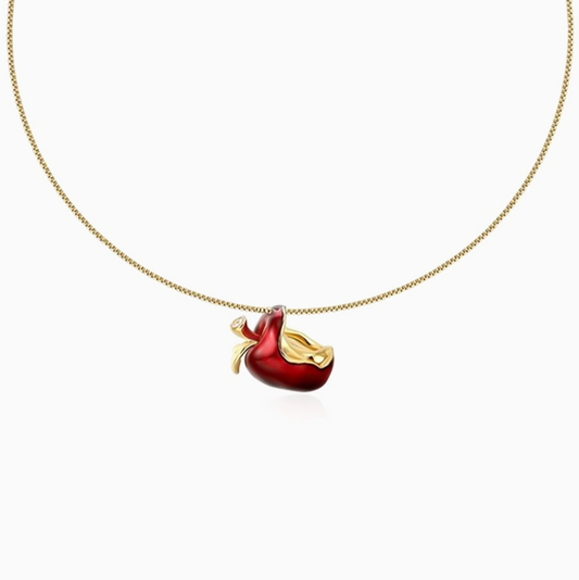 Snow White Series 18k Gold-plated Apple Necklace
