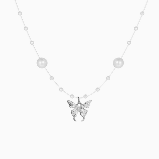 Dreamy Pearl butterfly Necklace