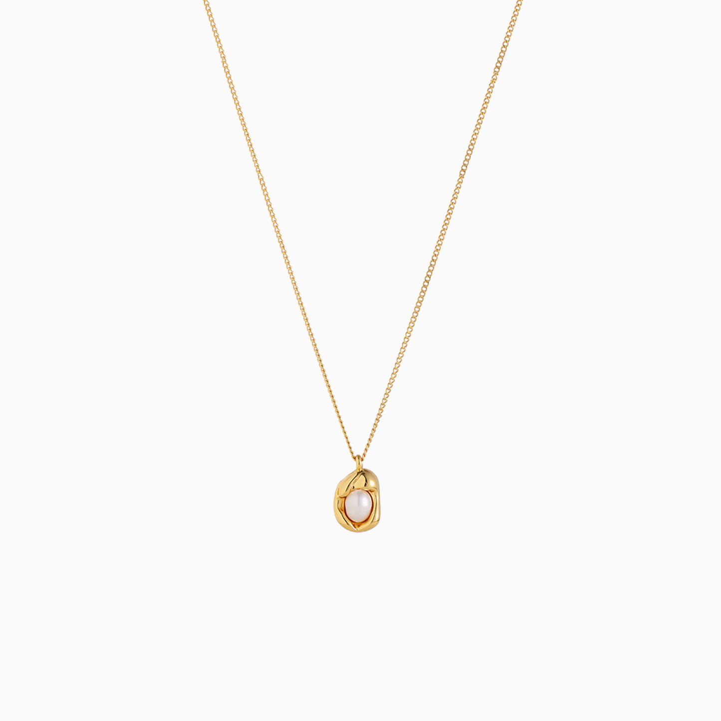 18k Gold-plated Tiny Candy Water Pearl Necklace