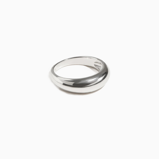 Chunky Silver Minimalist Demo Ring