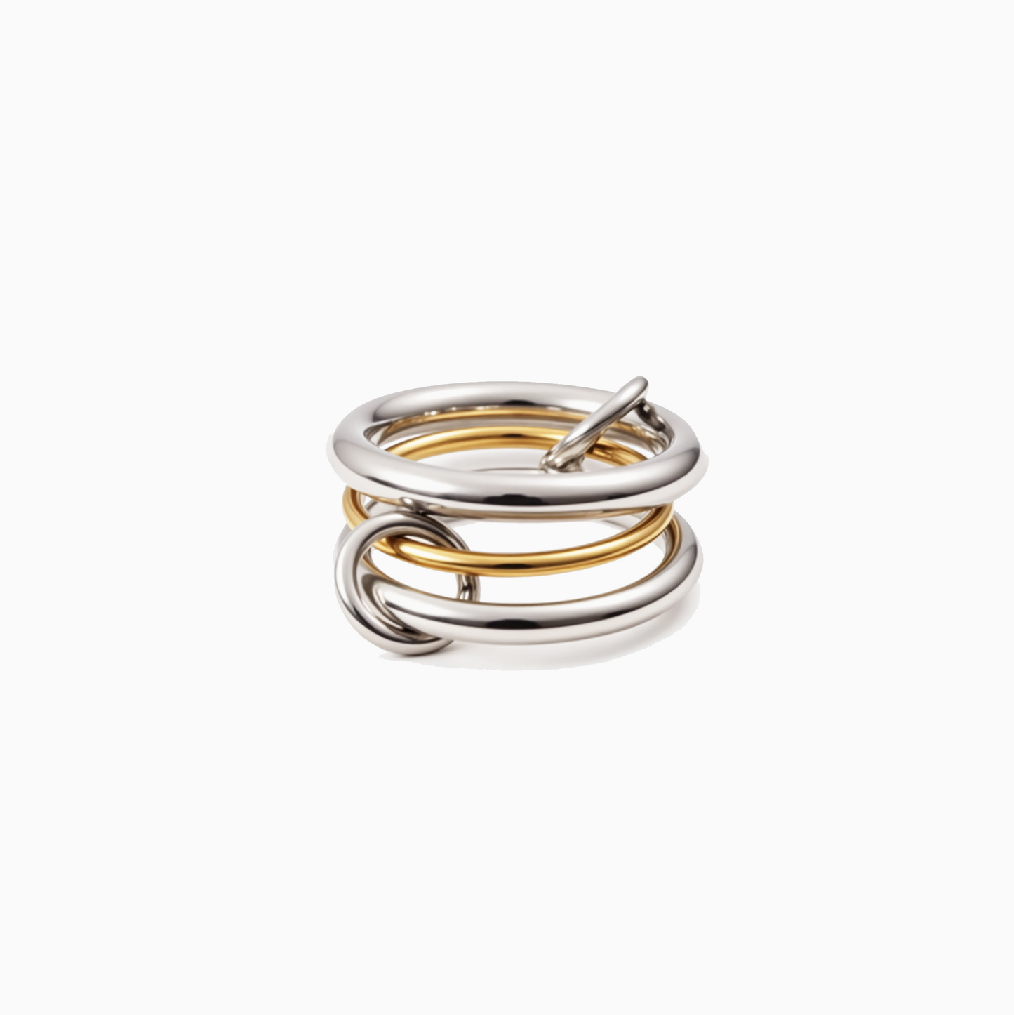 18K Gold Statement Triple Band Knot Minimalist Ring