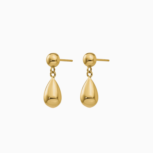 Gold Elegant Waterdrop Earrings