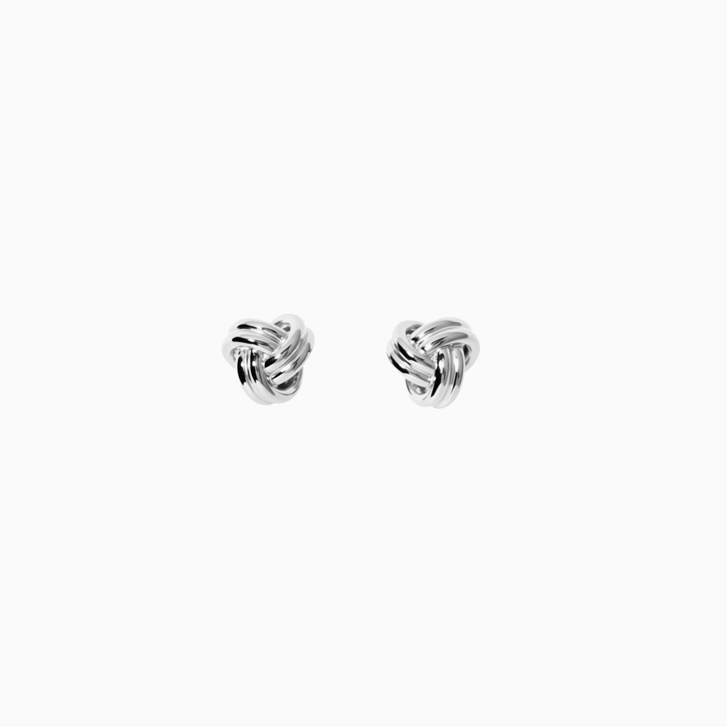 Yellow Gold Minimalist Knot Earrings