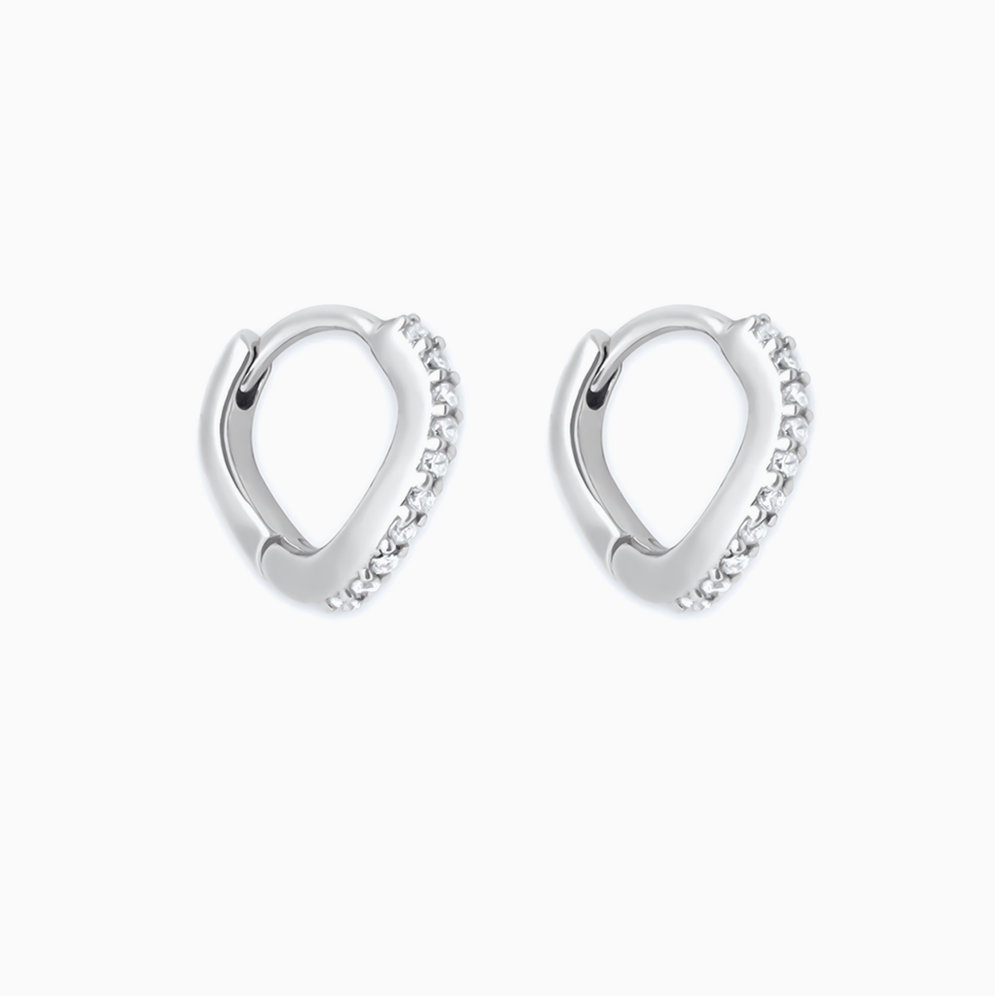 Silver Minimalist Hoops