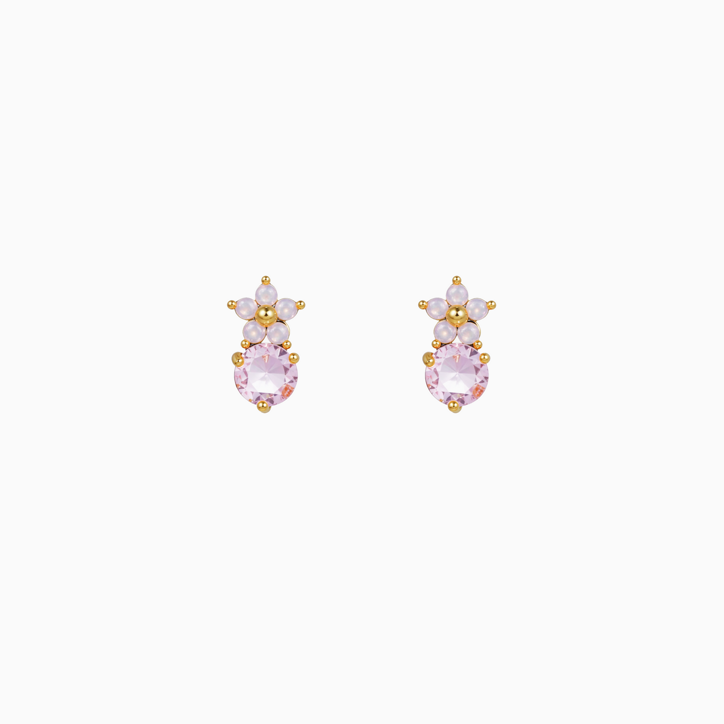 Blue Blossom Crystal Earrings