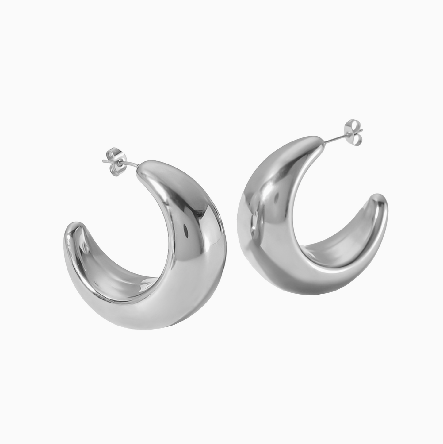 Yellow Gold Statement Hoops