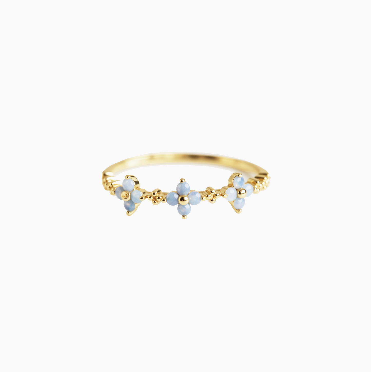 Blue Blossom Ring