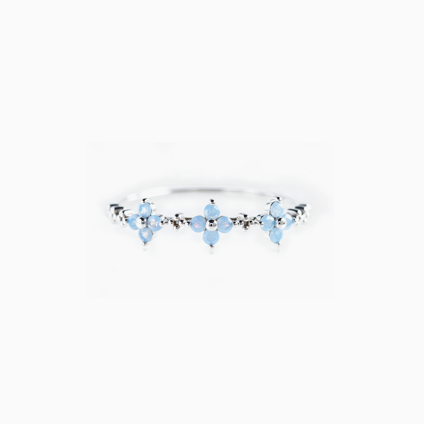 Blue Blossom Ring