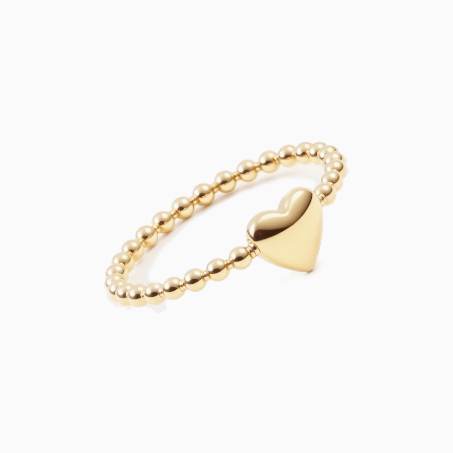 18k Gold-plated Delicate Heart Ring