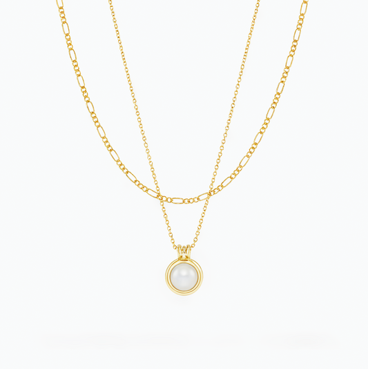 18k Minimalist White Jade Pendant Necklace