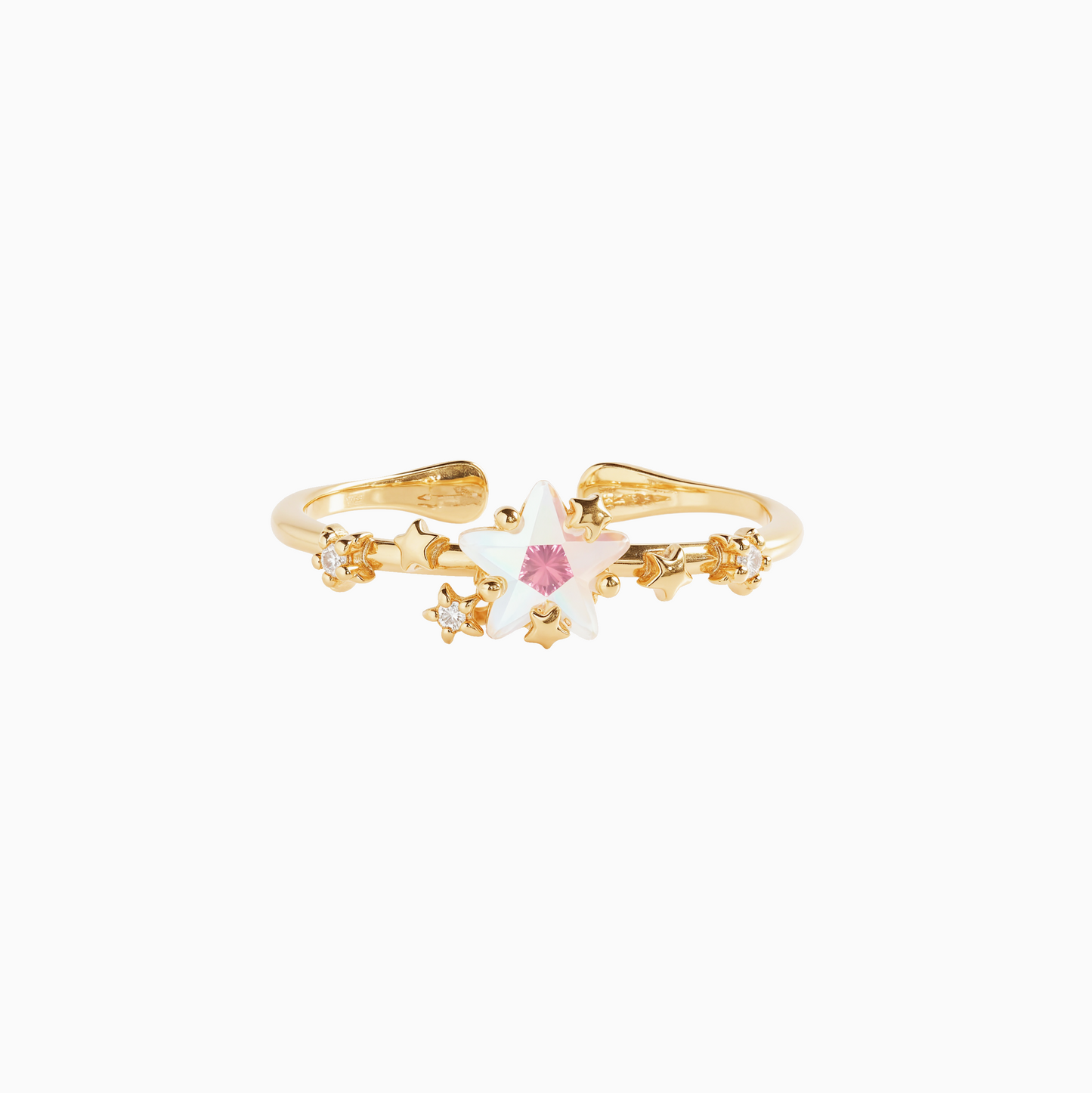 Coquette Five Star Zirconia Adjustable Stack Ring