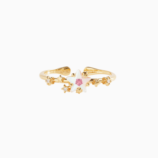 Coquette Five Star Zirconia Adjustable Stack Ring