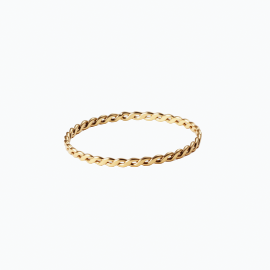 Twist Chain Gold Ring