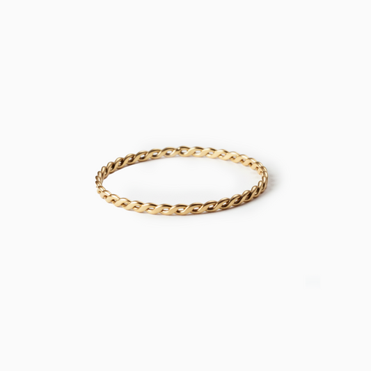 Twist Chain Gold Ring