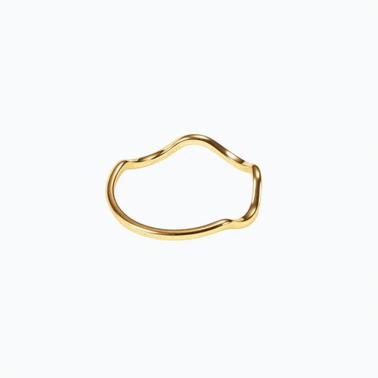 Gold Wave Stacking Ring