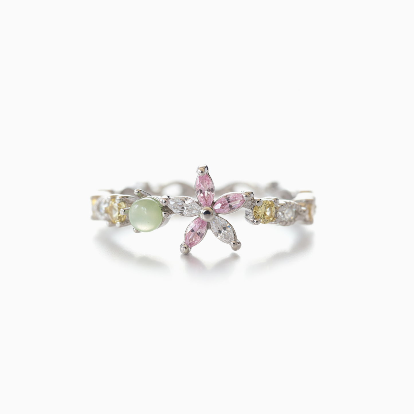 Coquette Dainty Pastel Floral Ring