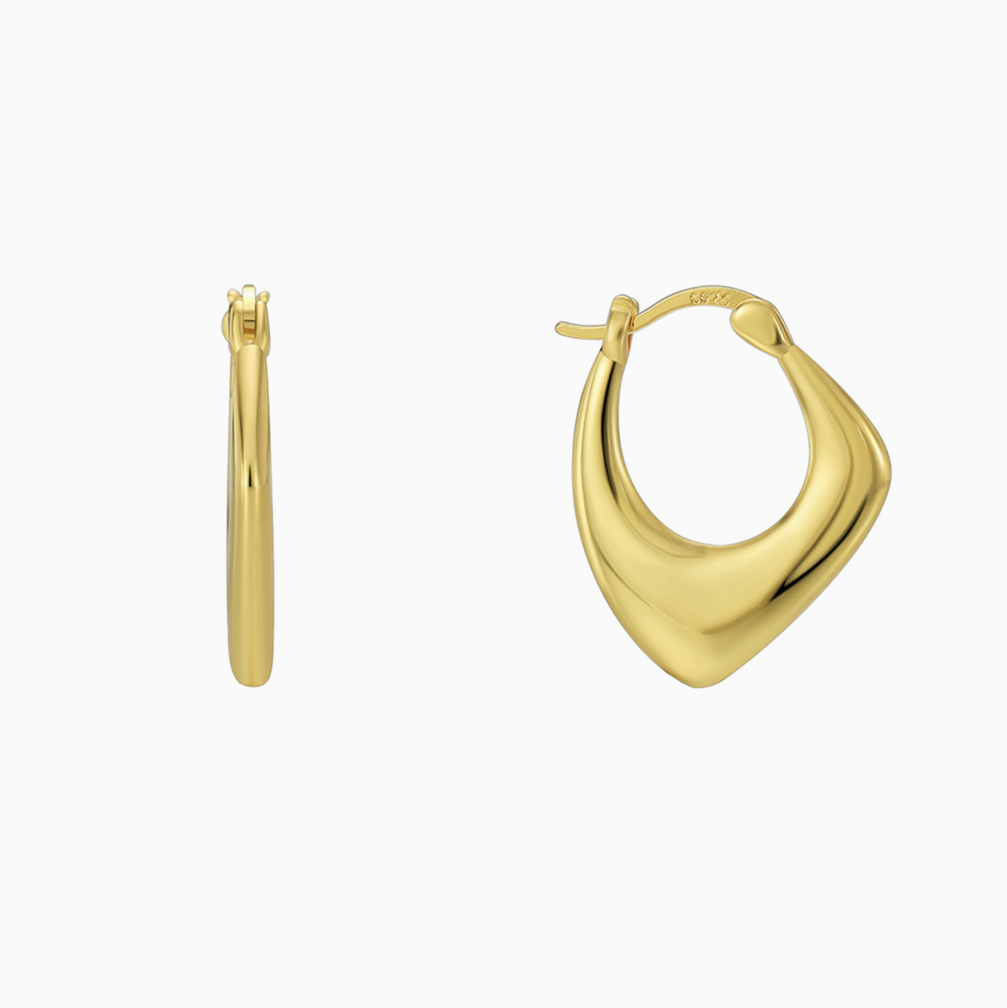 Elegant Square Minimalist Hoops