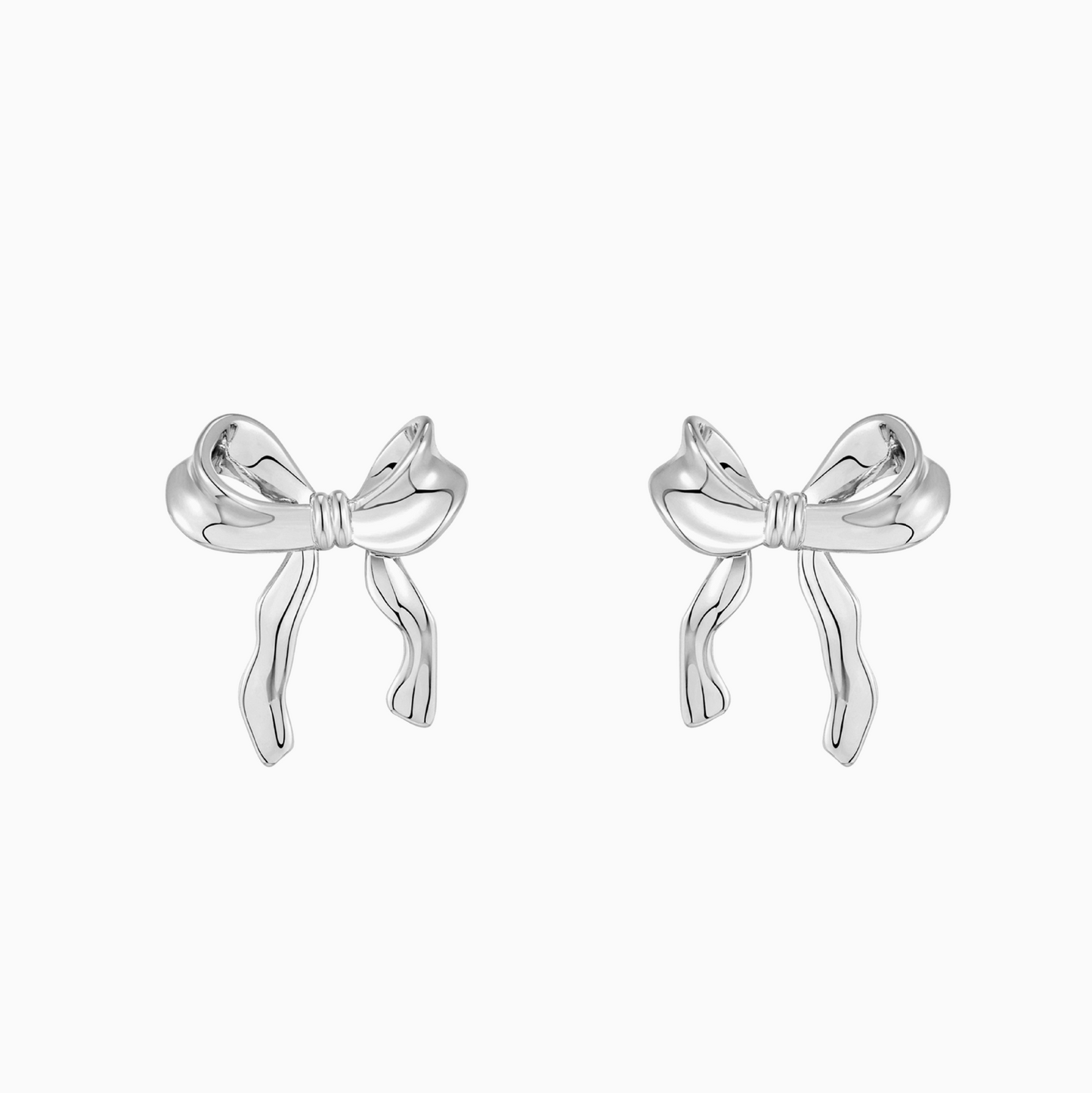 Coquette Ribbon Bow Stud Earrings