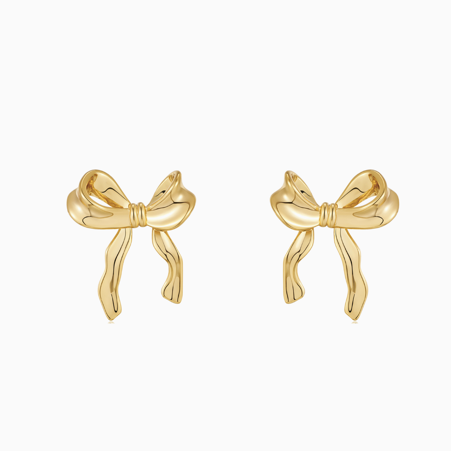 Coquette Ribbon Bow Stud Earrings