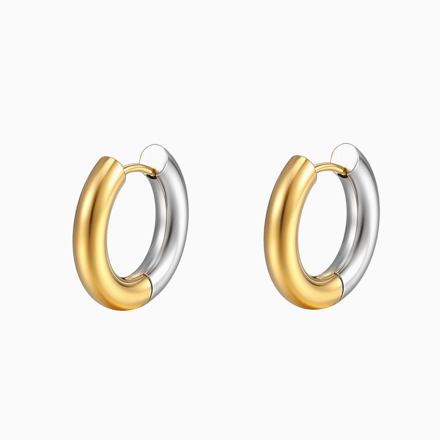 Gold Color Hoops Earrings