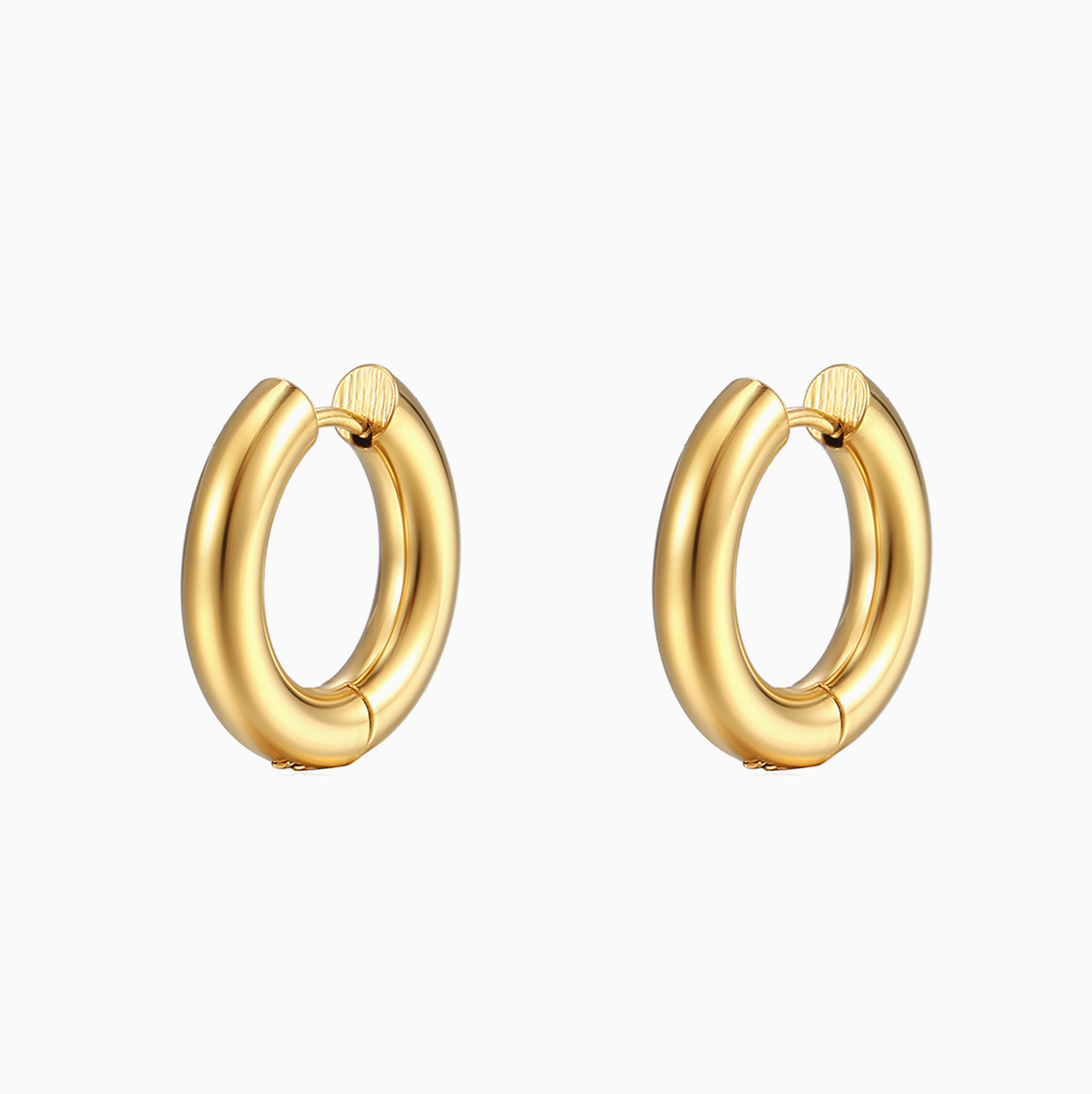 Gold Color Hoops Earrings