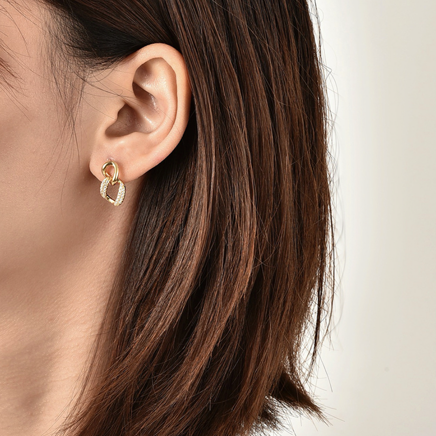 Dainty Lock Earrings