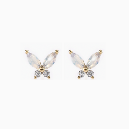 Coquette Butterfly Zirconia Studs