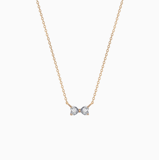 Coquette Mini Bow Gold Delicate Necklace