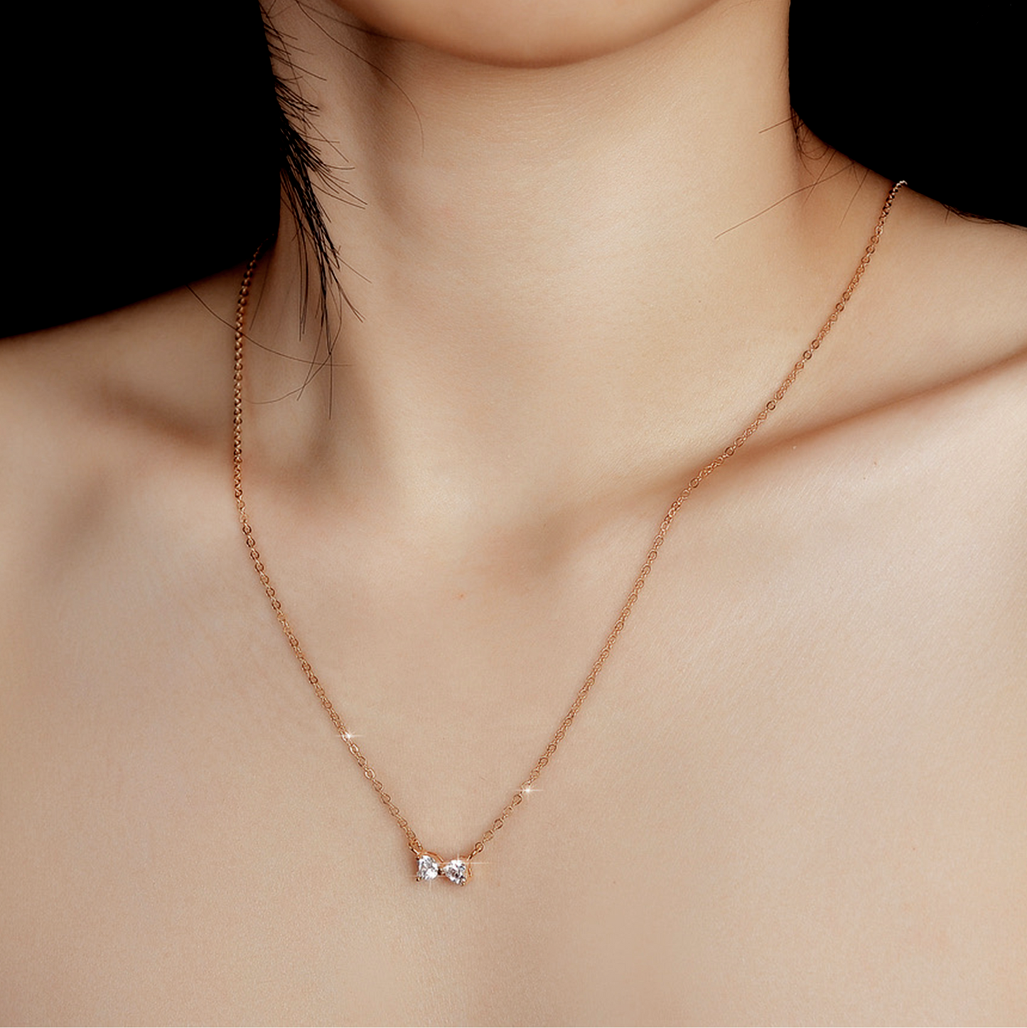 Coquette Mini Bow Gold Delicate Necklace