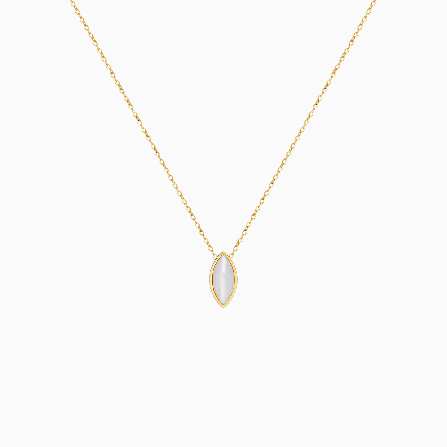 Gold Dainty Minimalist Shell Stack Necklace