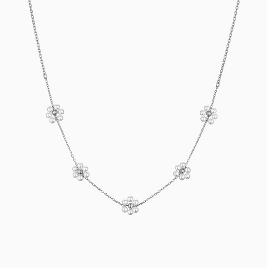 Silver Coquette Miss Daisy Station Necklace
