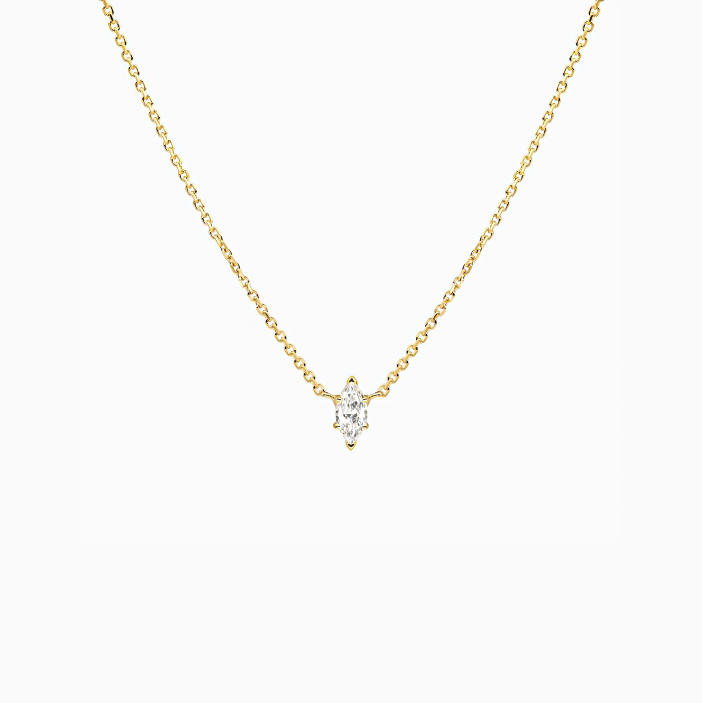 18k gold Mariquesa Zirconia Pendant Necklace