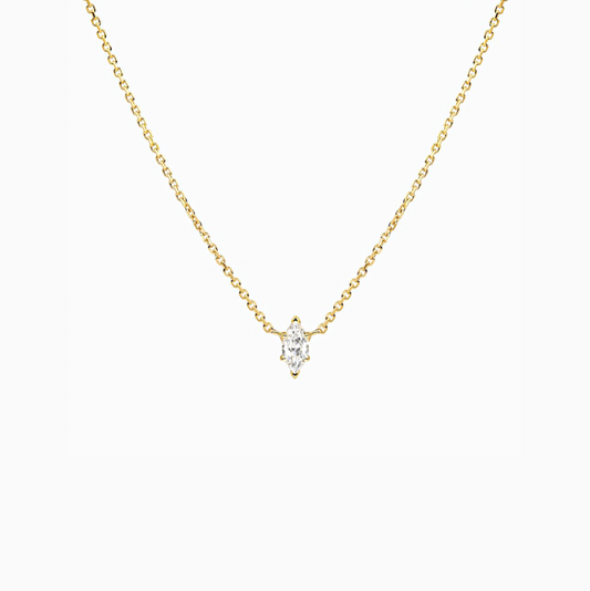 18k gold Mariquesa Zirconia Pendant Necklace