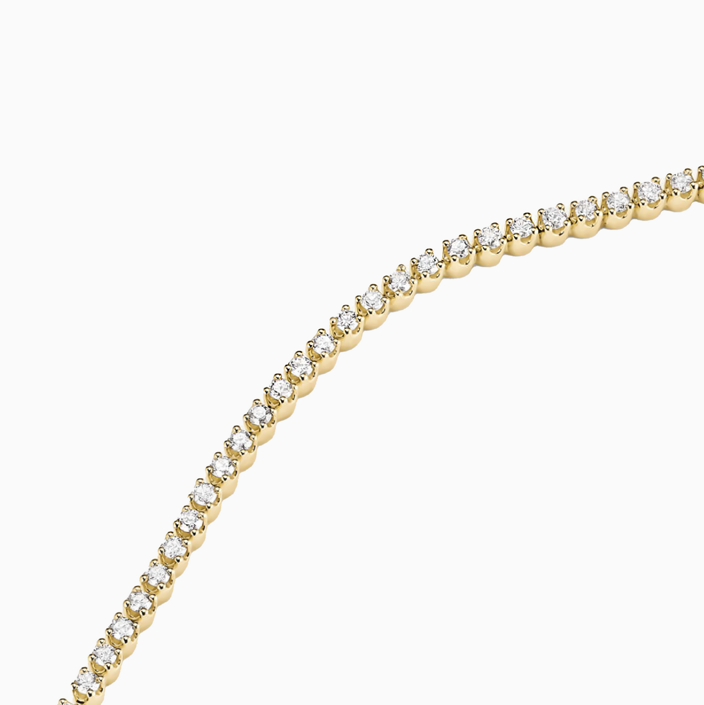 18k Diamond Half Tennis Necklace